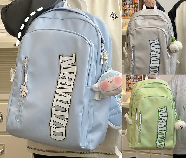 全5色 リュックデイパック スポーツ 通勤 通学 旅行 登山 ハイキング アウトドア 大容量 大き目 LOGO ロゴ 英字 カレッジ風 通学 原宿系ファッション 韓国風 ヒップホップ 個性 奇抜 かわ